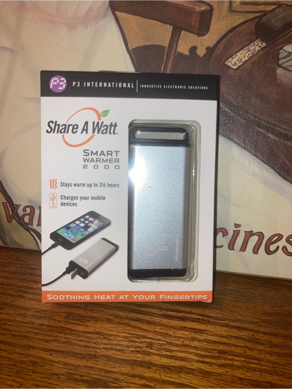 Smart Warmer 2000 Portable Hand Warmer & Charger - Silver